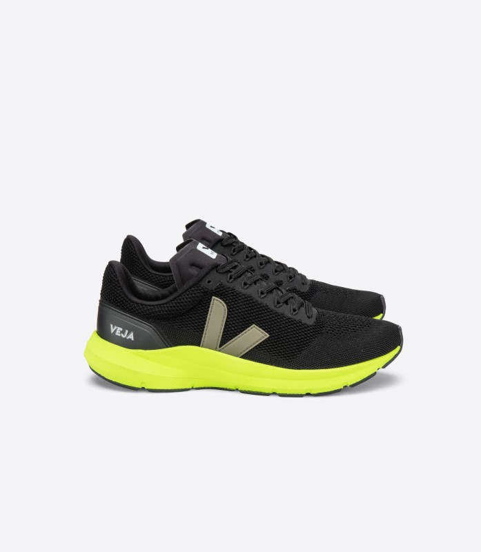 Colección Lt V-knit Negro Kaki Jaune Fluo Veja