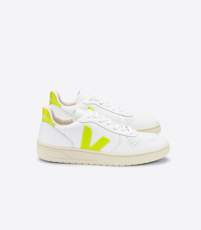 Cuero Blanco Jaune Fluo Ver