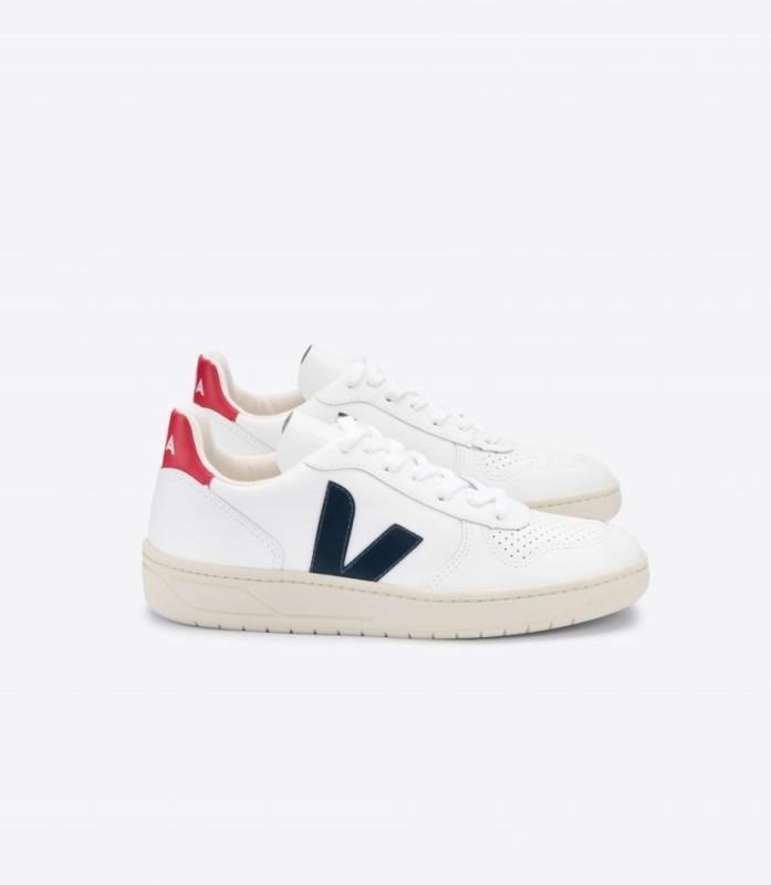 Veja V-10 Cuero Blanco Náutico Pekin